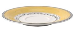 Villeroy & Boch Audun Ferme Piattino per Tazza da Brodo, 18 cm, Porcellana Premium, Bianco/Multicolore
