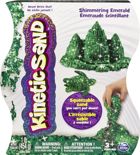 Kinetic Sand - 1lb Shimmering smaragdgrön