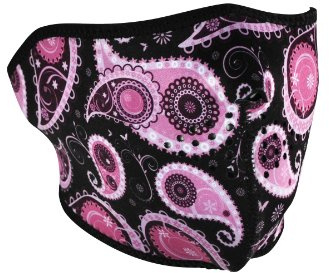 Zanheadgear® Half Mask Neoprene Purple Paisley