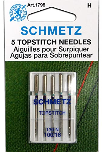 Schmetz Topstichnadel 100/16 in einer kardierten 5er-Packung