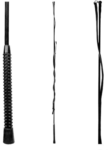 WALDHAUSEN Longierpeitsche, einteilig, 200 cm, schwarz