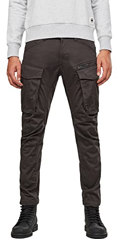 G-STAR Rovic Zip 3D Regular Tapered Pants, Pantaloni, Uomo, Grigio (Raven D02190-5126-976), 36W / 32L