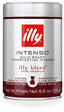 illy Kaffee, Gemahlener Filter Coffee, intensive Röstung - 2 Dosen zu je 250 g