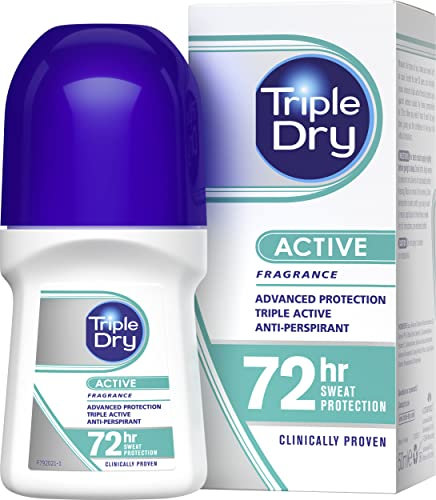 Triple Dry Women | Active Fragrance Anti-Perspirant Roll On 50ml | 72-Hour Protection Against Excessive Sweating | Fights Odour | Triple Active Formula | Clinically Proven | Female