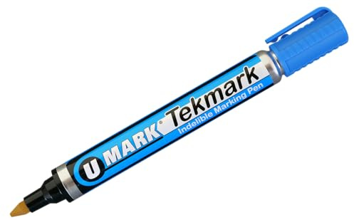 U-Mark Tekmark Indelible Marking Pen 12 Pack (Blue)
