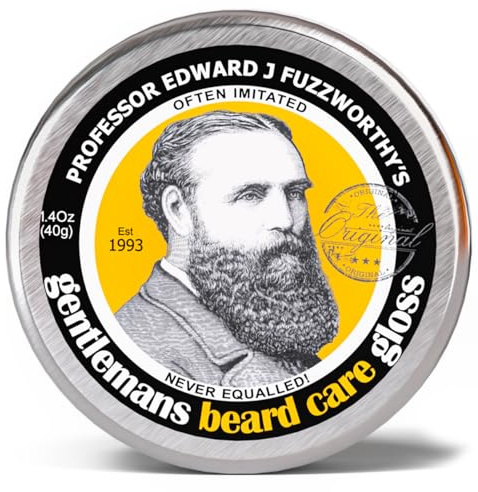 Professor Fuzzworthy's Beard Balm Gloss Leave In Conditioner All Natural Organic Beard Care with Leatherwood Honey & Essential Plant Oils | Handmade in Tasmania Australia- 40g
