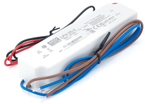 LED Fuente de alimentación 25W 5V 5A ; MeanWell, LPV-35-5