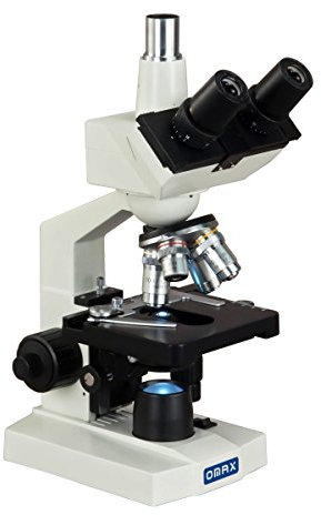AmScope M83EZ OMAX 40X-2500X LED Lab Trinocular Compound Mikroskop mit mechanischem Doppelschichttisch