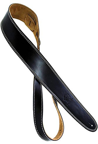 Shaman Standard 04 Ledergurt schwarz, weiße Naht glatt, Made in EU | Material: heimisches Rindsleder, Oberseite Glattleder, Weiße Naht, min. Länge 125 cm, max. Länge 154 cm, Breite: 6, 5 cm