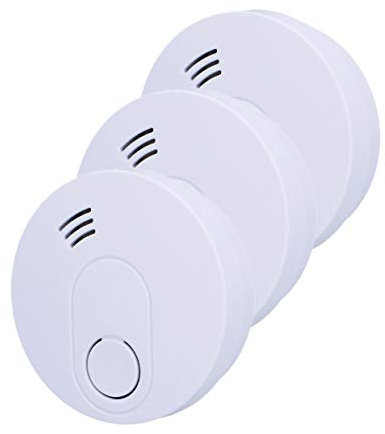 Unitec Rauchwarnmelder, Feuermelder, Q-Label, VDs 3131, DIN EN 14604, TÜV, 10 Jahres Batterie, 3er Pack