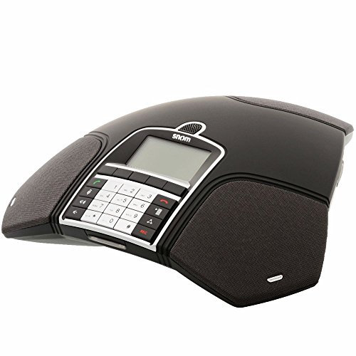 Snom SIP Conference Phone (Recording Range Up To 30 m² Room Area Or 10 Participants, Multiple SIP Registrations) Black