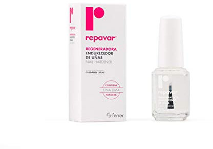Repavar - Indurente per Unghie - Trattamento e Cura delle Mani - Forma una Pellicola Protettiva che Aumenta la Durezza e la Flessibilità - Include Lima - 15 ml