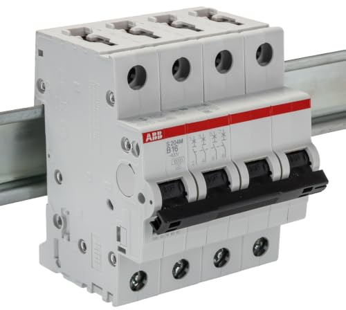 ABB S200M Miniaturüberlastschalter Typ B, Pol 4-polig 16A 400V ac, Abschaltvermögen 10 kA System Pro M Compact
