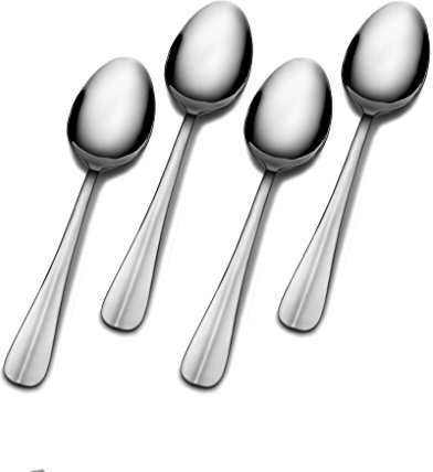 Gourmet Basics by Mikasa 5170403 Legacy Dinner Spoons, Set of 4, Stainless Steel