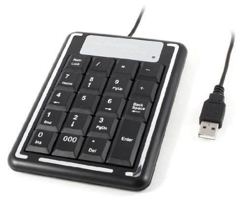 sourcing map Household Office USB2.0 19 Keys Numeric Code Keypad Keyboard PC Laptop