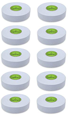 Renfrew Pro-Blade Ice Hockey Stick, Blade, Handle Cloth Tape - White - 10 Roll Pack