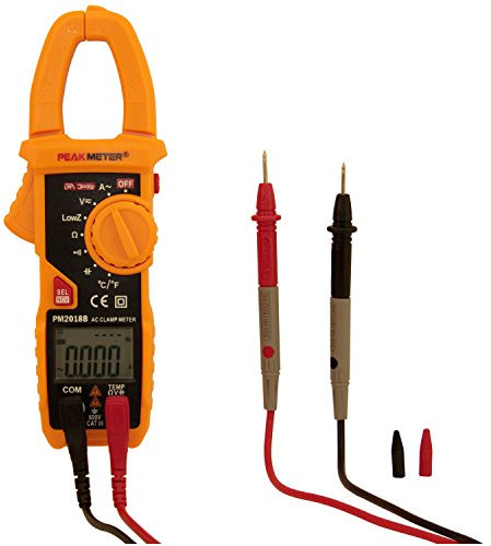 PEAKMETER PM2018B Orange Mini Digital AC Clamp Meter Tester