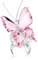 H&D HYALINE & DORA Figurine décorative en Cristal de Papillon Volant avec Base en Boule de Verre,Figurine Papillon en Cristal Presse-Papier décor à la Maison