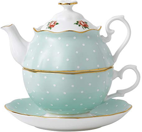 Royal Albert Modern Vintage Tea for One, 40, Polka Rose