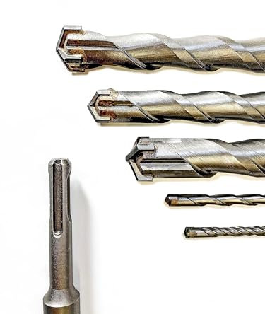 SDS Plus Bohrer Set - Steinbohrer, Betonbohrer, Hammerbohrer | 4-fach Schneide | Größenauswahl Ø 5-30mm | mit Hartmetallspitze für präzises Bohren (Ø 18mm, 460mm)