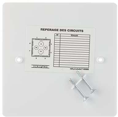 Boite de derivation electrique - boite derivation - Boite de derivation etanche exterieur - Boite De Derivation Encastree - Couvercle Carré A Visser Dim.108X108mm - Debflex - 718660