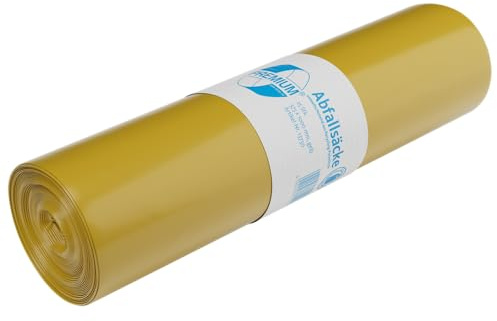 Müllsäcke DEISS PREMIUM gelb, 70 Liter, 25-er Pack