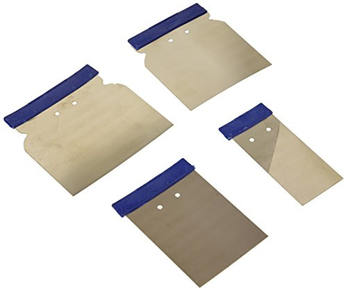 Imex El Zorro 20280 - Pack de 4 juego de espátulas carrocero, inox
