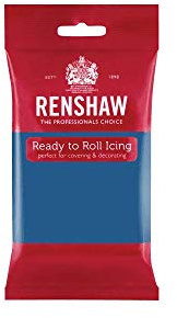 Renshaw Atlantic Blue Ready to Roll Fondant Icing Sugarpaste - 250g