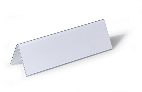 DURABLE Großes, wiederverwendbares Tischzelt, 7,5 x 21,6 cm, transparent, 25 Stück (805219)