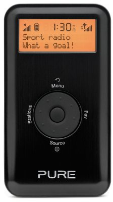 Pure Move 2500 - Radio Digital portátil Recargable Dab/FM - Negro