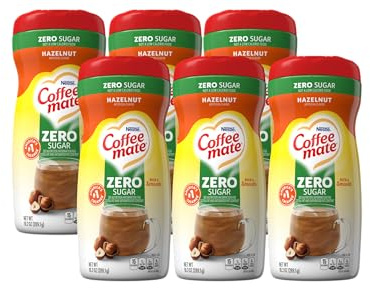 Coffee-mate Hazelnut, Sugarfree Powdered Coffee Creamer, 10.2Ounce Packages (Pack of 6)