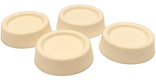 4YourHome QUAMIS58 Premium Quality Universal Washing Machine Anti-Vibration Feet, Pack of 4 - Cream