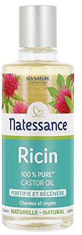 Natessance Olio di ricino 100% Pure fortifie/Rigenera