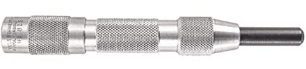 Starrett Hinge Locating Automatic Center Punch with Adjustable Stroke - 125mm Length, 16mm Diameter Tapered Point - 819