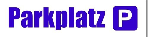 KIWISTAR - Werbeplane - Parkplatz - 300cmx100cm - Plane Banner Gerüstplane