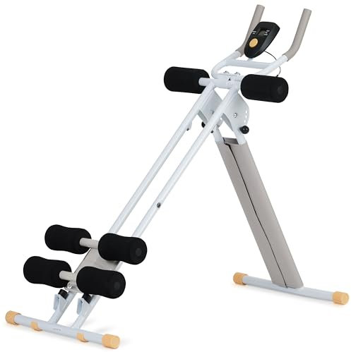 SportPlus Bauchtrainer für zuhause klappbar - Bauchmuskeltrainer, Bauchroller mit 3 oder 4 Trainingswinkeln - Bauch Trainingsgerät bis 100kg