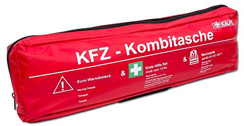 KALFF 7440 Kombi Tasche Trio, DIN 13164 mit Warndreieck und Warnweste