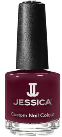 JESSICA | Custom Colour Midi Nail Polish | Award Winner Nail Polish, strengthen nails, long-lasting salon professional finish | Midnight Merlot | 14.8 ml