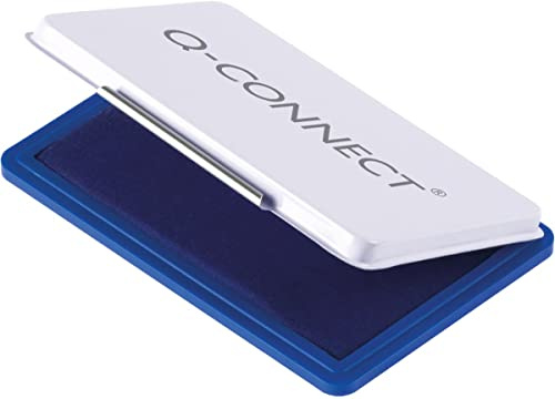 Cuscinetto per timbri Q-Connect 11x7 cm blu KF25209