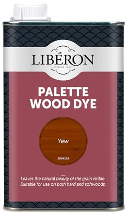 Libéron Palette Wood Dye for Interior Wood, Yew, 500ml | Water-based formula, Pefect for Hardwoods & Softwoods, Enhances natural wood grain, Intermixable colours