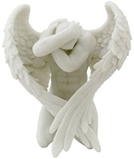 Unbekannt Skulptur, männlicher nackter Engel