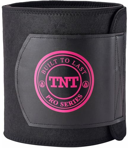 TNT Pro Series Waist Trimmer Belt for Women & Men for Weight Loss - Slimming & Sweat Belt - Neoprene (Pink, Large)