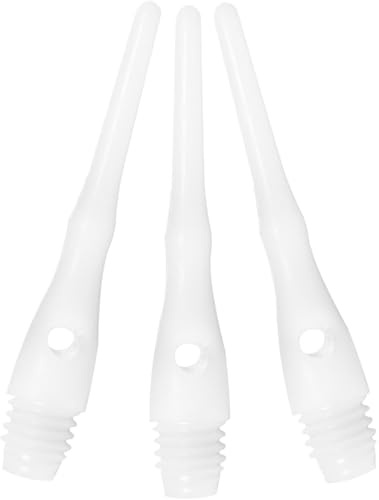Viper Dart Accessory: Tufflex III 2BA Thread Replacement Soft Tip Dart Points, White, 1000 Pack