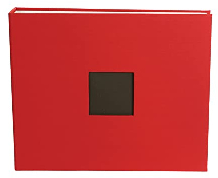 American Crafts 12x12 Photo Album Cardinal Red, Protect Memories and Photos, Soft, Acid-free Archival, Classy Decorative Spine Label, Snag-free Rings, Includes 5 Page Protectors, Scrapbooking