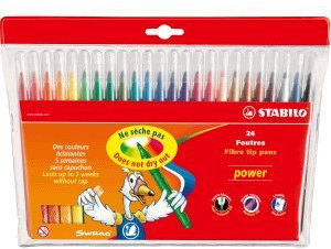 STABILO 280/24-01 - Power Medium Mehrfarben 24Stück(e) Filzstift Power Extra Long Lasting Felt Pens PK24