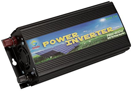 Solinba 500w on Grid Tie Pure Sine Wave Inverter Solar DC11v-28v to AC190-260v for 12v Solar System