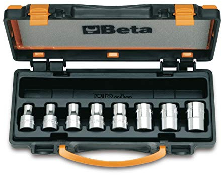 Beta 920FTX/C8 - Serie di 8 chiavi a bussola a mano per viti con testa a profilo Torx (art. 920FTX) in cassetta