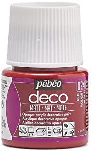 Pébéo 204024 Déco Acrylique Mat 1 Flacon Rouge 45 ml