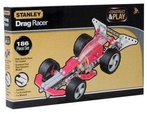 Stanley 1 x Metallbaukasten Bausatz 186 Teile Drag Racer Rennwagen