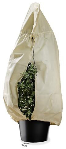 Bio Green Kübelpflanzensack XXL | 180 x 120 cm | Frostschutz | Reißfest | Winterschutz für Topfpflanzen | Schutzhülle Kübelpflanzen | Pflanzenschutz